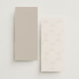 "Natural Monogram" - Wedding Programs in Porcelain by Jennifer Postorino - Back of Card Options