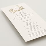 "Natural Monogram" - Wedding Programs in Porcelain by Jennifer Postorino - Detail