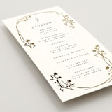 "Floral Enlace" - Wedding Programs in Blanc by Pati Cascino - Detail
