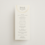 "Curves" - Wedding Programs in Chiffon by Amy Payne - Front