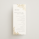 "KEIRAH" - Wedding Programs in Pearl by Melanie Kosuge - Front