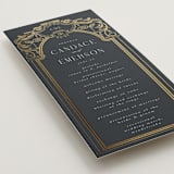 "Mirror" - Wedding Programs in Onyx by Ana de Sousa - Detail