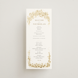 "Heritage" - Wedding Programs in Honeysuckle by Leah Bisch - Front