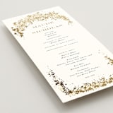 "Heritage" - Wedding Programs in Honeysuckle by Leah Bisch - Detail
