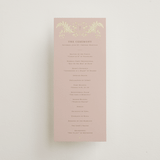 "French Train" - Wedding Programs in Rose by Ani Somi - Front
