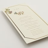 "Radiant Botany" - Wedding Programs in Mint by Simona Camp - Detail