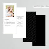 "Formal" - Wedding Programs in Onyx by Jessica Williams - Back of Card Options