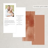"Autumn Hymnal" - Wedding Programs in Blush by Leah Bisch - Back of Card Options