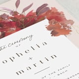"Autumn Hymnal" - Wedding Programs in Blush by Leah Bisch - Detail