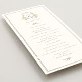 "Chic Monogram" - Wedding Programs in Porcelain by Mansi Verma - Detail
