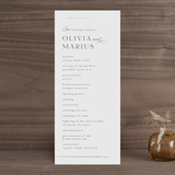 "Henley" - Wedding Programs in Quartz by Kristie Kern - Front