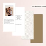"Henley" - Wedding Programs in Quartz by Kristie Kern - Back of Card Options