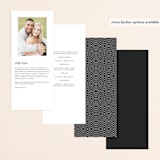 "Finley" - Wedding Programs in Graphite by Kristie Kern - Back of Card Options
