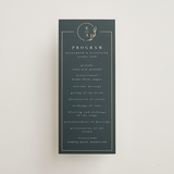 "For Eternity" - Wedding Programs in Midnight by Ana de Sousa - Front