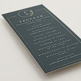 "For Eternity" - Wedding Programs in Midnight by Ana de Sousa - Detail