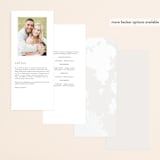 "far and away" - Wedding Programs in Lily by Design Lotus - Back of Card Options