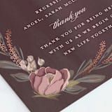 "Verdigris" - Wedding Programs in Rose by Susan Moyal - Detail