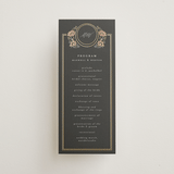 "Timeless Nature" - Wedding Programs in Ebony by Ana de Sousa - Front