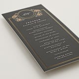 "Timeless Nature" - Wedding Programs in Ebony by Ana de Sousa - Detail