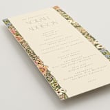 "In The Garden" - Wedding Programs in Sherbert by Leah Bisch - Detail