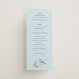 "meet me in the garden" - Wedding Programs in Cornflower by Grae - Front