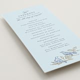 "meet me in the garden" - Wedding Programs in Cornflower by Grae - Detail