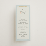 "Blue Garden" - Wedding Programs in Mist by Hannah Williams - Front