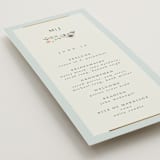 "Blue Garden" - Wedding Programs in Mist by Hannah Williams - Detail
