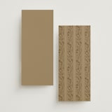 "Floral Border" - Wedding Programs in Champagne by Leah Bisch - Back of Card Options