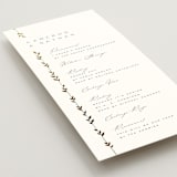 "Courtyard" - Wedding Programs in Lily by Owl and Toad - Detail