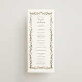 "Blooming Vine" - Wedding Programs in Blush by Susan Moyal - Front