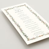 "Blooming Vine" - Wedding Programs in Blush by Susan Moyal - Detail
