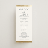"The Ritz" - Wedding Programs in Quartz by Kristie Kern - Front