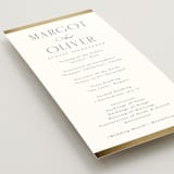"The Ritz" - Wedding Programs in Quartz by Kristie Kern - Detail