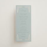"Floral Romance" - Wedding Programs in Something Blue by Gwen Bedat - Front
