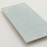 "Floral Romance" - Wedding Programs in Something Blue by Gwen Bedat - Detail