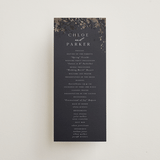 "Vintage Rose Garden" - Wedding Programs in Midnight by Grace Kreinbrink - Front