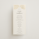 "Baroque" - Wedding Programs in Cream by Jen Owens - Front