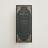 "Gilded nouveau frame" - Wedding Programs in Onyx by Ana de Sousa - Front