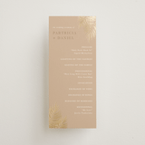 "Sunset by the Sea" - Wedding Programs in Tan by lulu and isabelle - Front