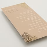 "Sunset by the Sea" - Wedding Programs in Tan by lulu and isabelle - Detail