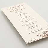 "Mandala Corners" - Wedding Programs in Peony by Oma N. Ramkhelawan - Detail