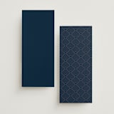 "Opulent Border" - Wedding Programs in Navy by Hooray Creative - Back of Card Options