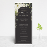 "Garden Blooms" - Wedding Programs in Ivory by Susan Moyal - Front