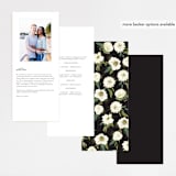 "Garden Blooms" - Wedding Programs in Ivory by Susan Moyal - Back of Card Options