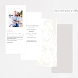 "Modern Marble" - Wedding Programs in Cloud by Kelly Schmidt - Back of Card Options