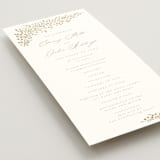 "Villa" - Wedding Programs in Leaf by Kristie Kern - Detail