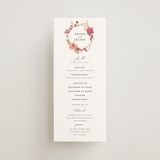 "Lush" - Wedding Programs in Magenta by Susan Moyal - Front