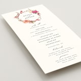 "Lush" - Wedding Programs in Magenta by Susan Moyal - Detail