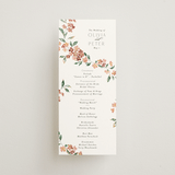 "Sweeping Vine" - Wedding Programs in Dusty Rose by Itsy Belle Studio - Front
